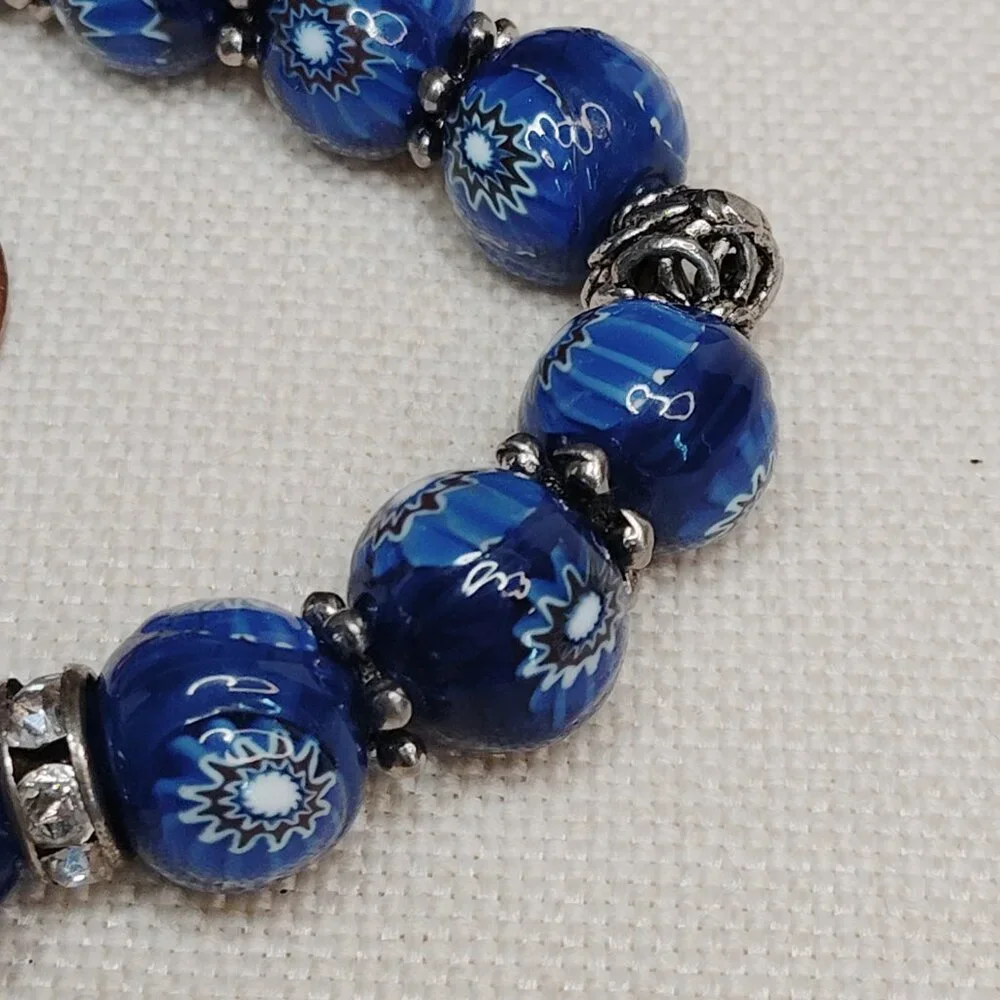 Handmade Evil Eye Glass Bracelet